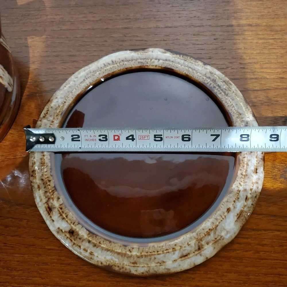 Art Pottery Glazed Drip Studio Pottery Soup Tourane /‎ Brown / Unsigned